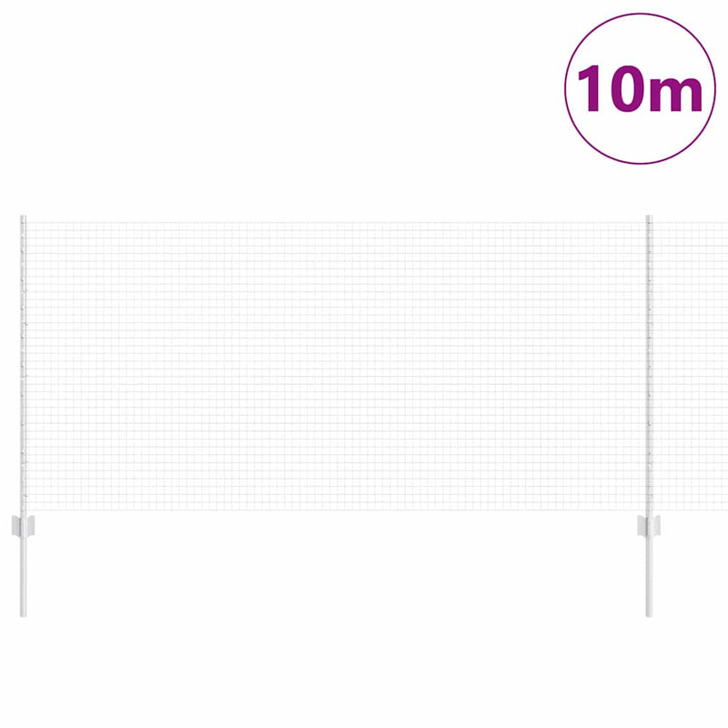 Afbeelding laden in galerijviewer, Vidaxl hek met paal zilver 1 x 10 m staal