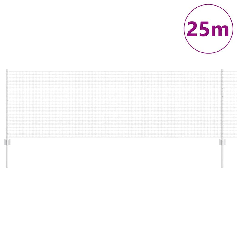 Afbeelding laden in galerijviewer, Vidaxl hek met paal zilver 0,8 x 25 m staal