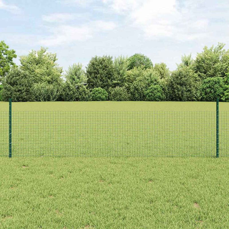 Chargez l'image dans la visionneuse de la galerie, Vidaxl hek met paal groen 0,5 x 10 m staal