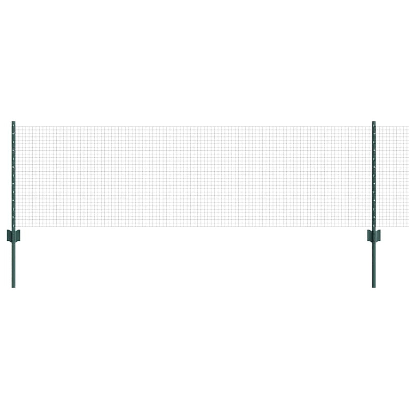 Chargez l'image dans la visionneuse de la galerie, Vidaxl hek met paal groen 0,6 x 10 m staal en pvc