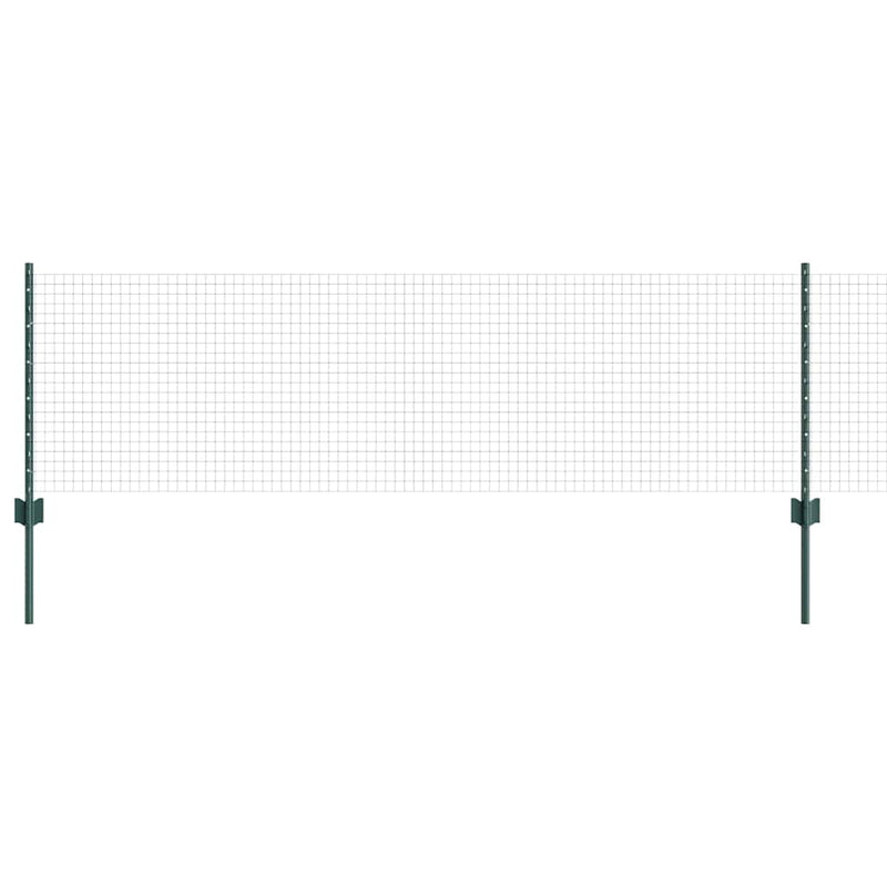 Chargez l'image dans la visionneuse de la galerie, Vidaxl hek met paal groen 0,6 x 10 m staal en pvc