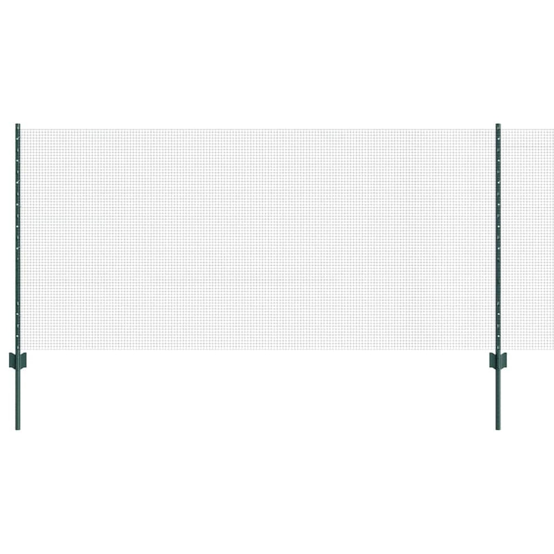 ギャラリービューアに画像をロードする, Vidaxl hek met paal groen 1 x 10 m staal