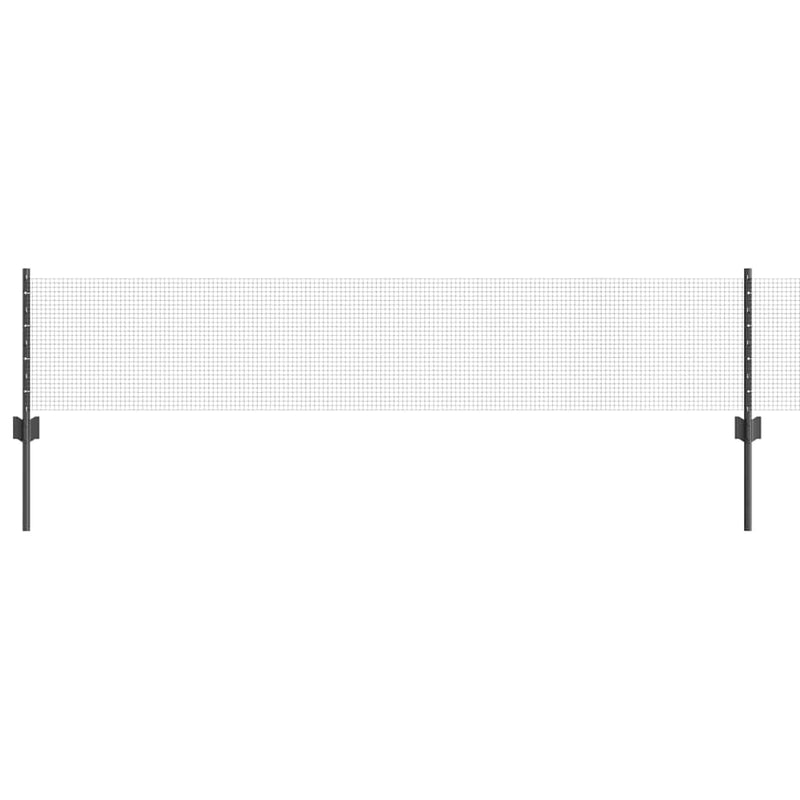 Afbeelding laden in galerijviewer, Vidaxl hek met paal grijs 0,4 x 10 m staal en pvc
