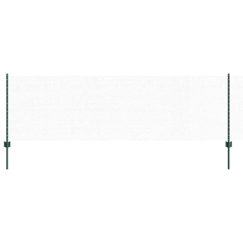 Chargez l'image dans la visionneuse de la galerie, Vidaxl hek met paal groen 0,8 x 10 m staal en pvc