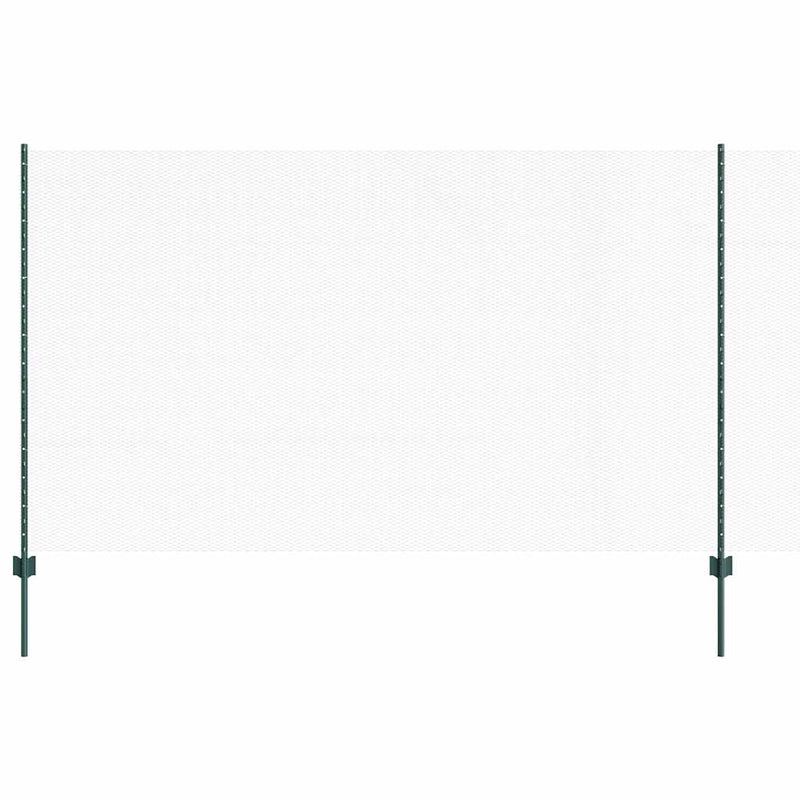 Chargez l'image dans la visionneuse de la galerie, Vidaxl hek met paal groen 1,4 x 10 m staal en pvc