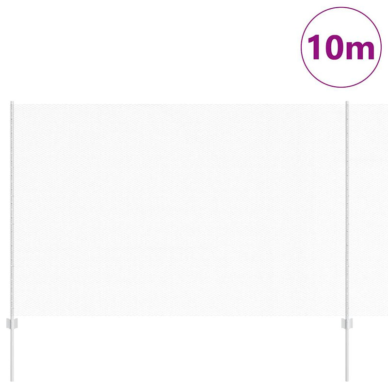 Afbeelding laden in galerijviewer, Vidaxl hek met paal zilver 1,6 x 10 m staal
