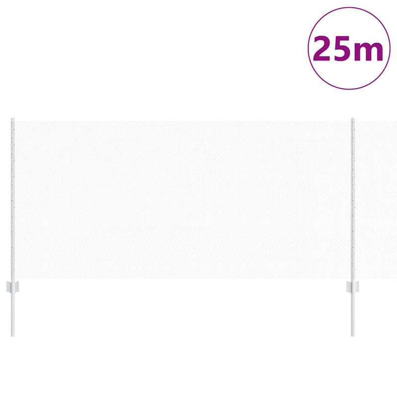ギャラリービューアに画像をロードする, Vidaxl hek met paal zilver 1 x 25 m staal