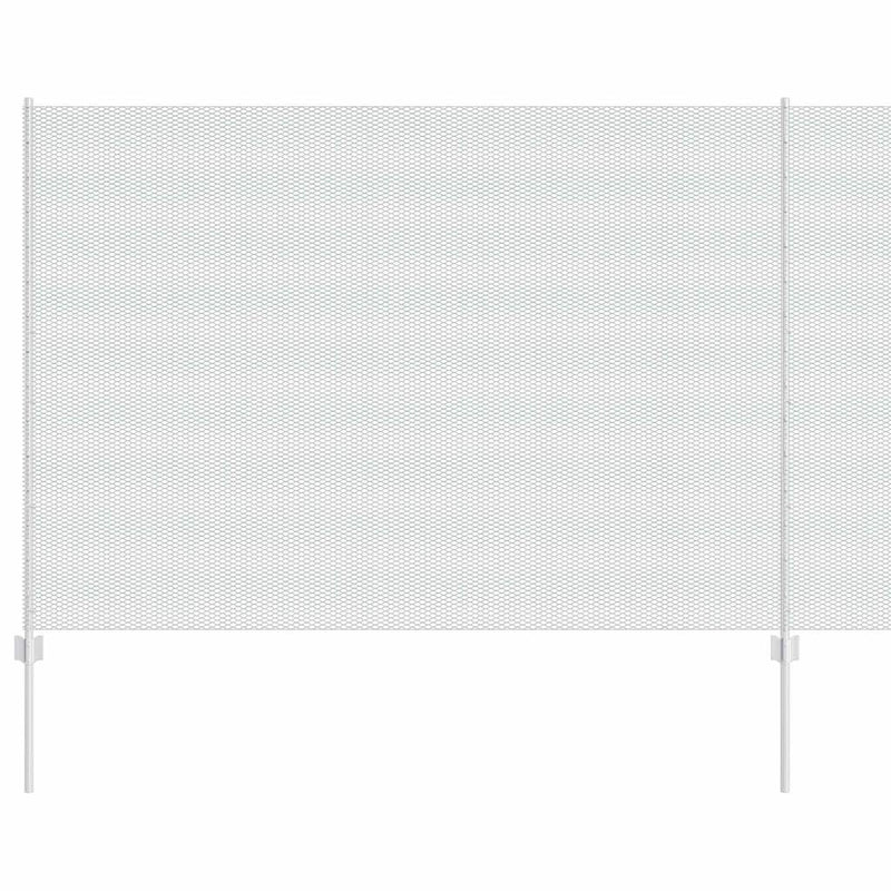 ギャラリービューアに画像をロードする, Vidaxl hek met paal zilver 1,6 x 25 m staal