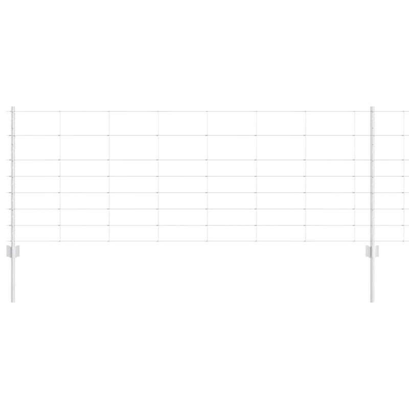 ギャラリービューアに画像をロードする, Vidaxl hek met paal zilver 0,8 x 25 m staal