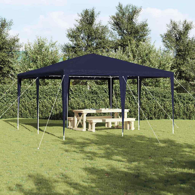 ギャラリービューアに画像をロードする, Vidaxl partytent blauw 400 x 400 x 266 cm polyethyleen en staal