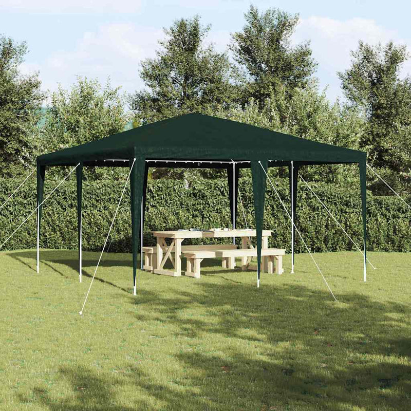 ギャラリービューアに画像をロードする, Vidaxl partytent groen 400 x 400 x 266 cm polyethyleen en staal