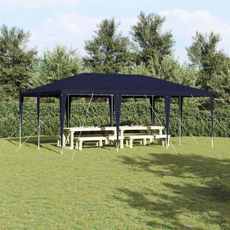 Chargez l'image dans la visionneuse de la galerie, Vidaxl partytent blauw 600 x 400 x 266 cm polyethyleen en staal