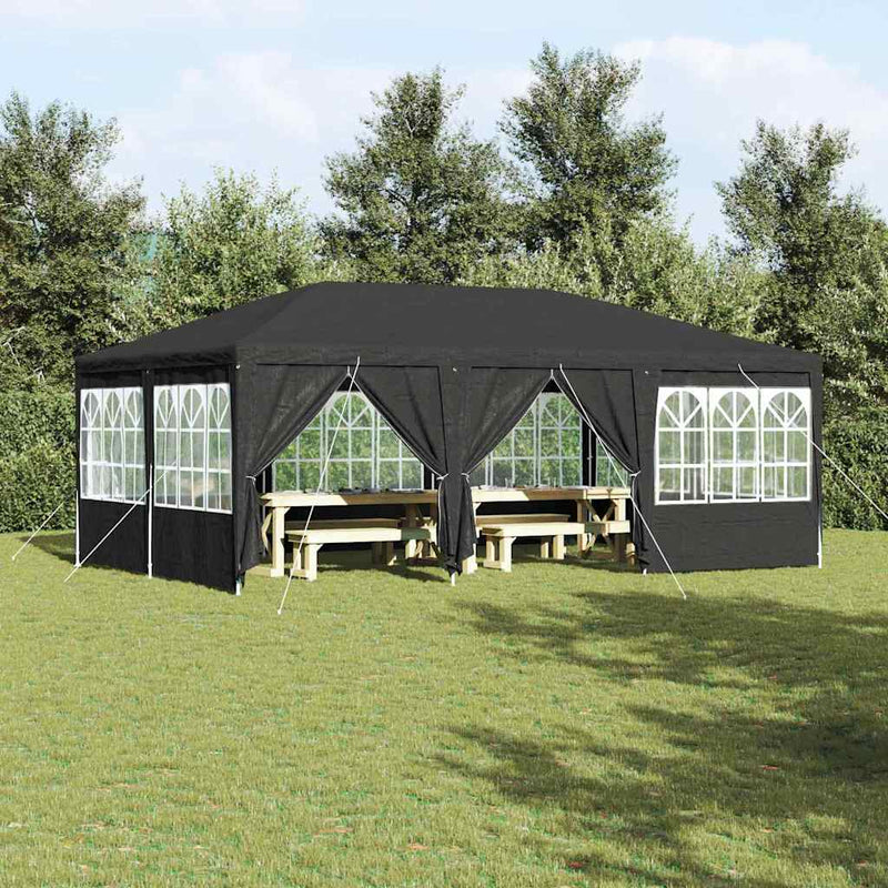 Afbeelding laden in galerijviewer, Vidaxl partytent antraciet 600 x 400 x 266 cm polyetheen