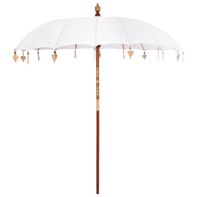 Chargez l'image dans la visionneuse de la galerie, Vidaxl balinese parasol crème 220 x 220 x 260 cm