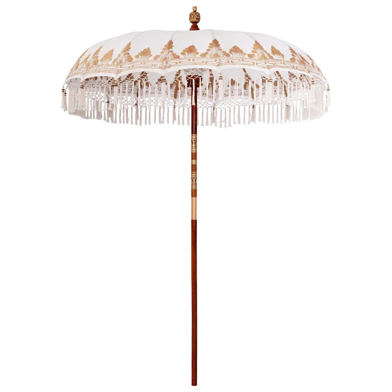 Afbeelding laden in galerijviewer, Vidaxl balinese parasol crème 190 x 190 x 260 cm