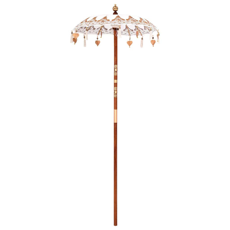 Chargez l'image dans la visionneuse de la galerie, Vidaxl balinese parasol crème 125 x 125 x 260 cm