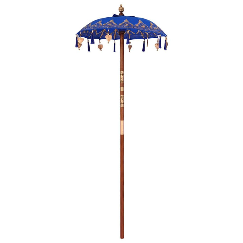 ギャラリービューアに画像をロードする, Vidaxl balinese parasol blauw 125 x 125 x 260 cm