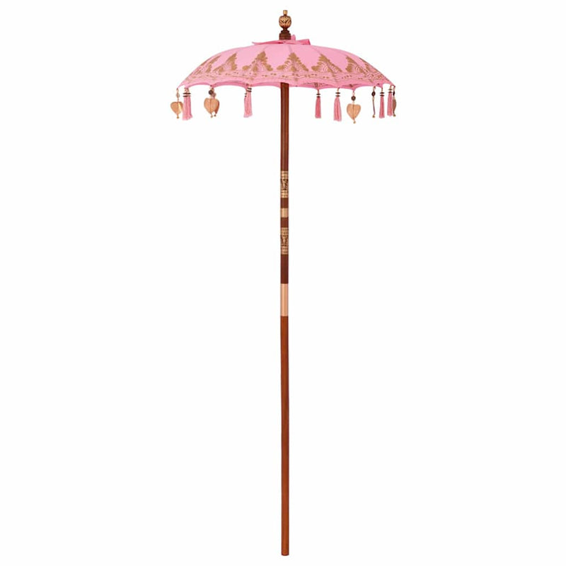 Afbeelding laden in galerijviewer, Vidaxl balinese parasol roze 125 x 125 x 260 cm