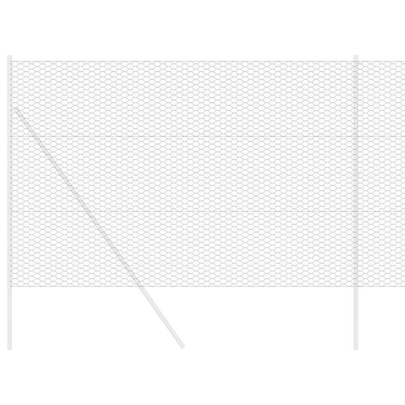 Afbeelding laden in galerijviewer, Vidaxl hexagon hek grijs 1,5 x 100 m pvc