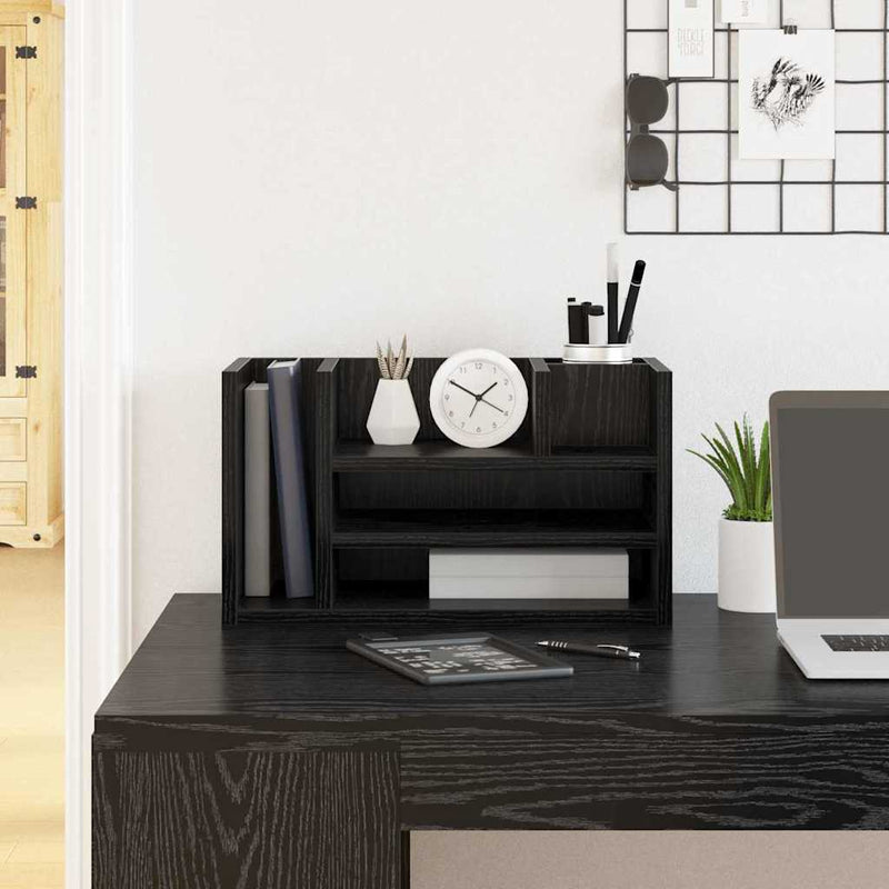 Chargez l'image dans la visionneuse de la galerie, Vidaxl bureau organizer oudhout 44,5 x 24 x 25 cm bewerkt hout
