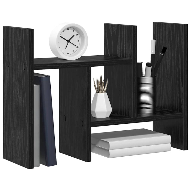 Chargez l'image dans la visionneuse de la galerie, Vidaxl bureau organizer zwart eiken 34,5 x 15,5 x 35,5 cm bewerkt hout