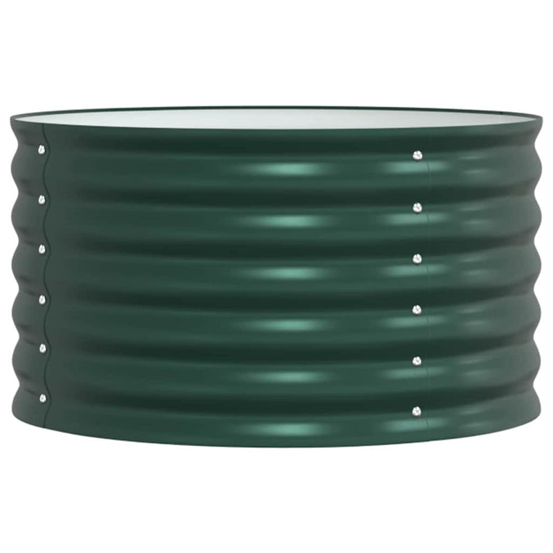 Afbeelding laden in galerijviewer, Vidaxl verhoogd bed groen 80 x 80 x 44 cm staal