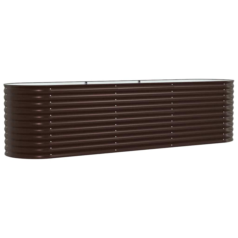 Afbeelding laden in galerijviewer, Vidaxl verhoogd bed bruin 320 x 80 x 81 cm staal