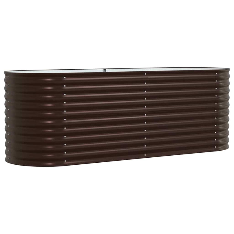 Afbeelding laden in galerijviewer, Vidaxl verhoogd bed bruin 240 x 80 x 81 cm staal