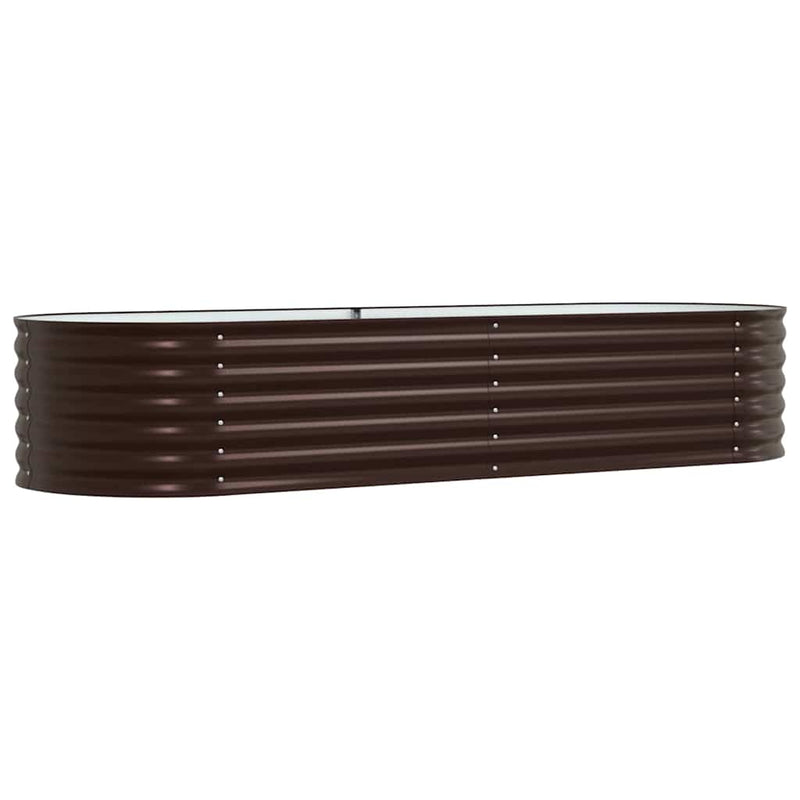 Afbeelding laden in galerijviewer, Vidaxl verhoogd bed bruin 240 x 80 x 44 cm staal
