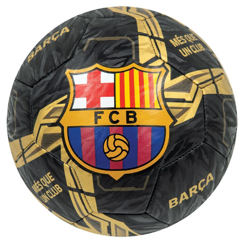 Load image into Gallery viewer, Overige merken voetbal fc barcelona lightning maat 5 zwart goud