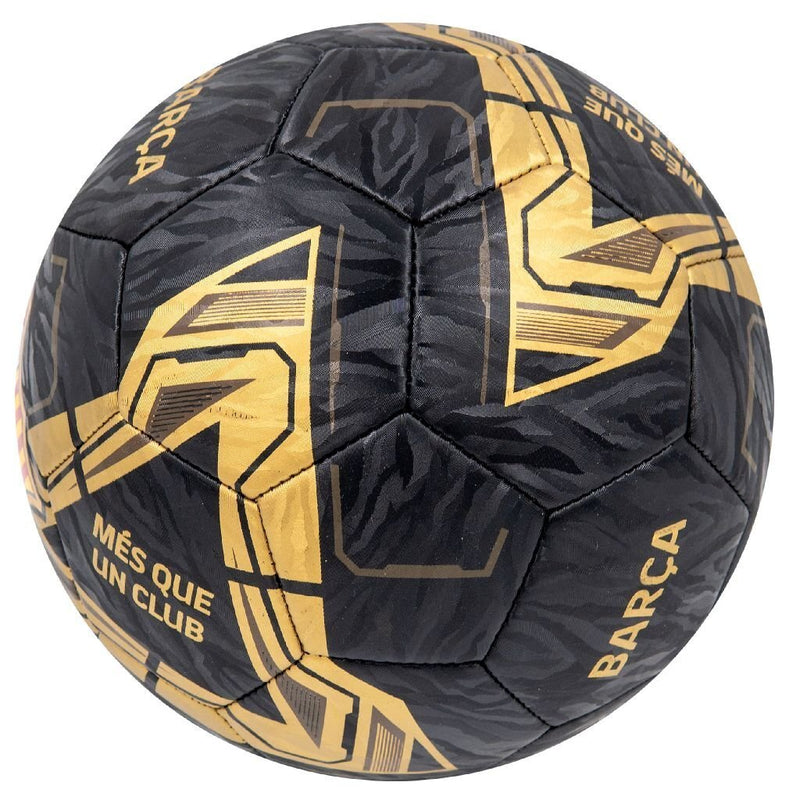 Load image into Gallery viewer, Overige merken voetbal fc barcelona lightning maat 5 zwart goud