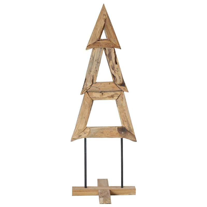 Chargez l'image dans la visionneuse de la galerie, Vidaxl kerstboom met standaard bruin 120 cm massief teakhout