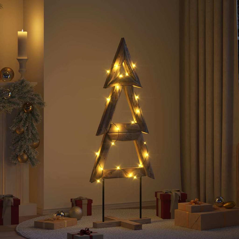 Chargez l'image dans la visionneuse de la galerie, Vidaxl kerstboom met standaard bruin 149,5 cm massief teakhout