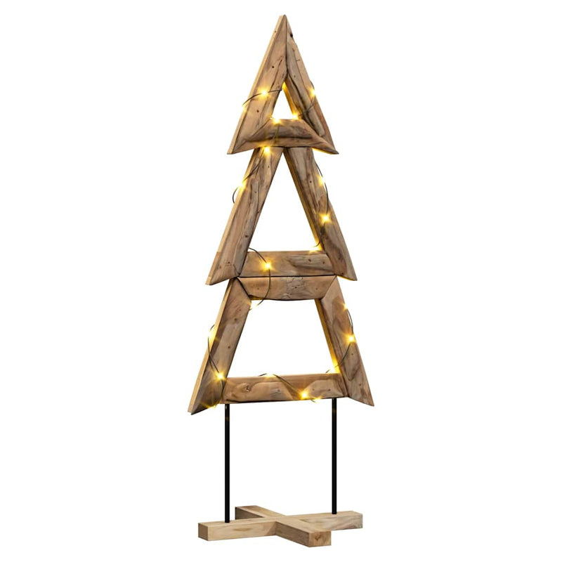 Chargez l'image dans la visionneuse de la galerie, Vidaxl kerstboom met standaard bruin 149,5 cm massief teakhout