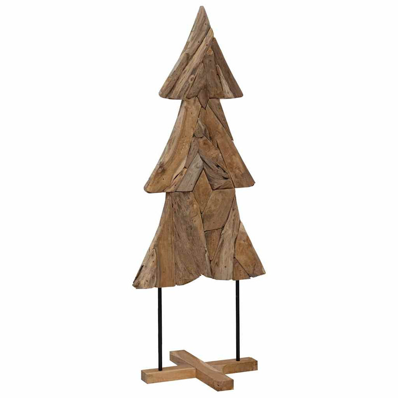 Afbeelding laden in galerijviewer, Vidaxl kerstboom met standaard bruin 151 cm massief teakhout