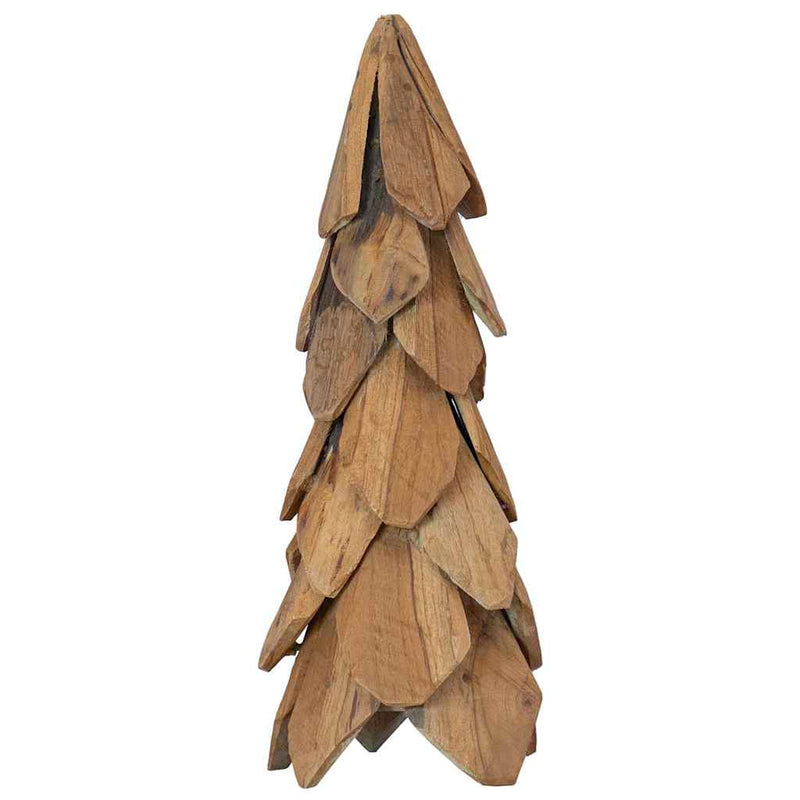 Chargez l'image dans la visionneuse de la galerie, Vidaxl kerstboom met standaard bruin 51 cm massief teakhout