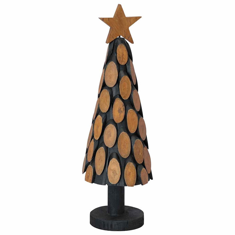 Chargez l'image dans la visionneuse de la galerie, Vidaxl kerstboom met standaard bruin 61 cm massief teakhout