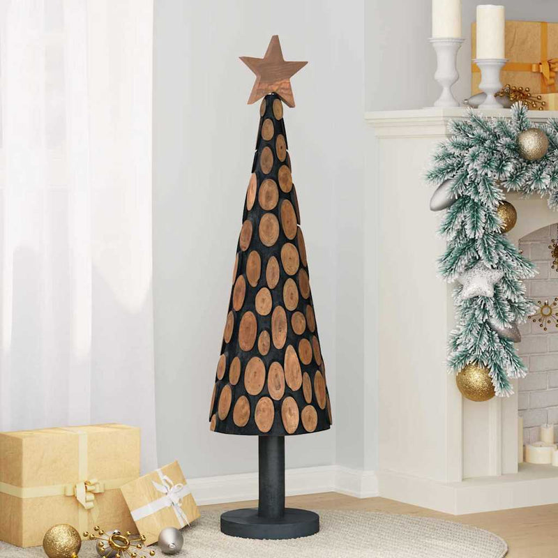 Afbeelding laden in galerijviewer, Vidaxl kerstboom met standaard bruin 120 cm massief teakhout