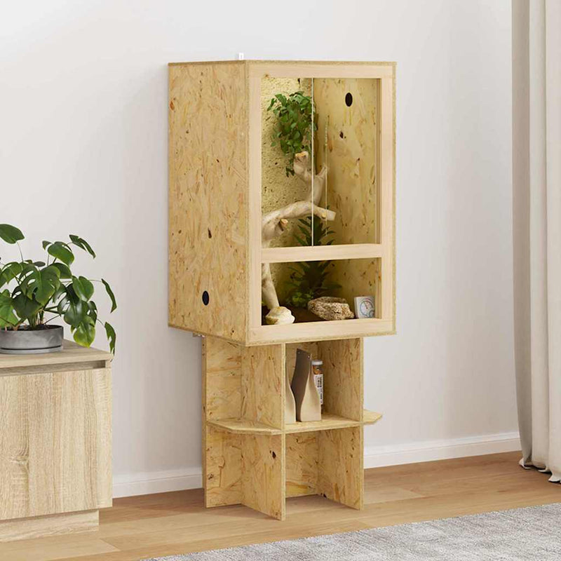 ギャラリービューアに画像をロードする, Vidaxl terrarium bruin 50 x 50 x 130 cm osb