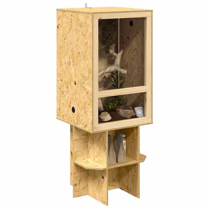 ギャラリービューアに画像をロードする, Vidaxl terrarium bruin 50 x 50 x 130 cm osb