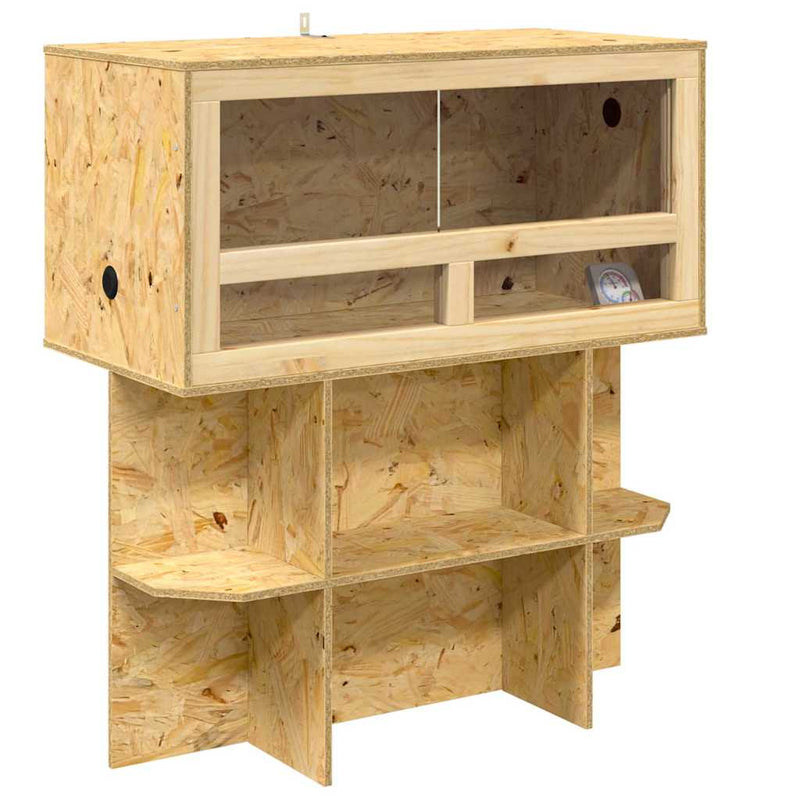 Afbeelding laden in galerijviewer, Vidaxl terrarium bruin 80 x 40 x 90 cm osb