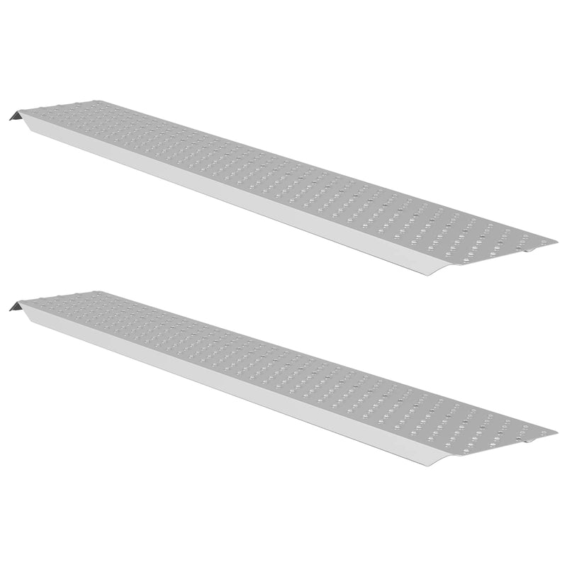 Afbeelding laden in galerijviewer, Vidaxl laadhelling 200 kg zilver 159 x 23 x 5 cm gegalvaniseerd staal