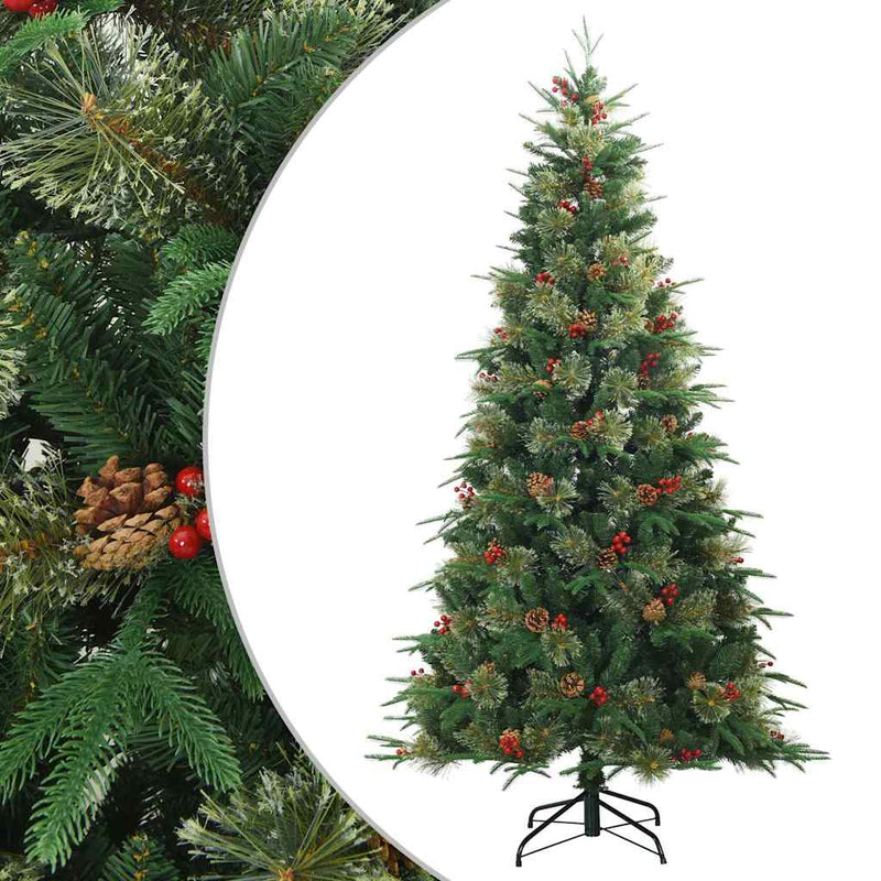 Afbeelding laden in galerijviewer, Vidaxl kunstmatige inklapbare kerstboom groen 180 cm pvc, pe en staal