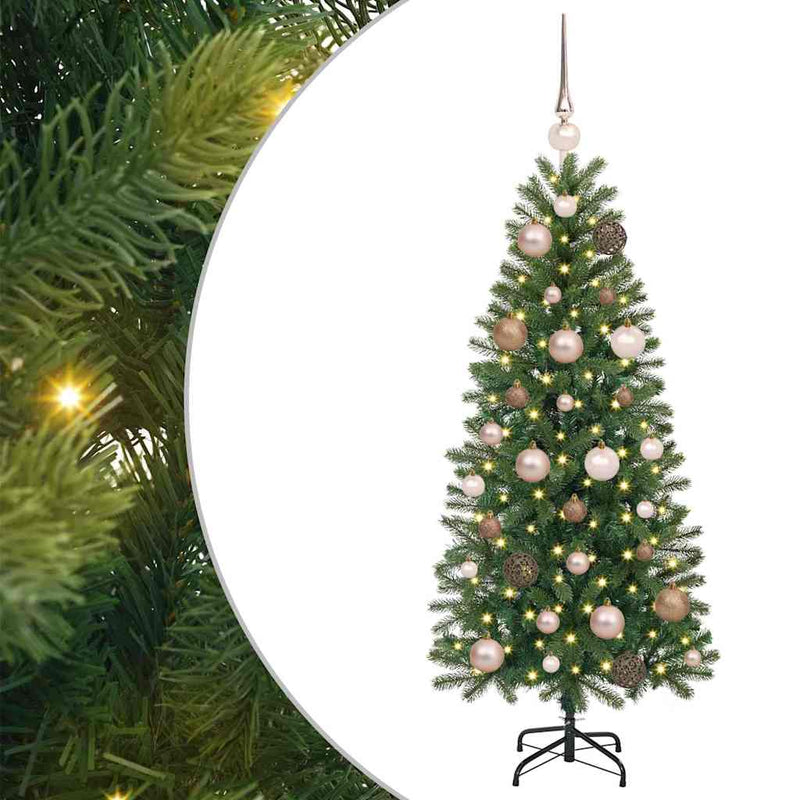 Afbeelding laden in galerijviewer, Vidaxl kunstkerstboom met 150 led met standaard groen 120 cm pe en pvc