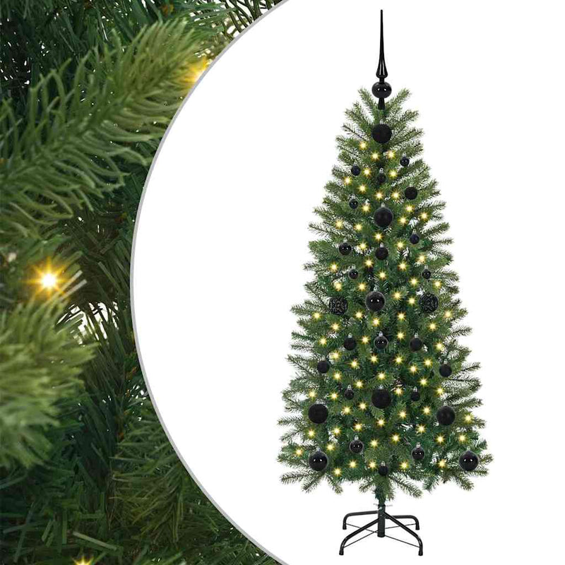 Chargez l'image dans la visionneuse de la galerie, Vidaxl kunstkerstboom met 150 led met standaard groen 120 cm pe en pvc
