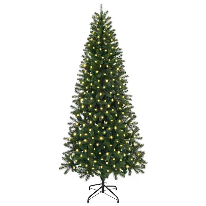 Chargez l'image dans la visionneuse de la galerie, Vidaxl kunstkerstboom met 300 led met standaard groen 180 cm pe en pvc