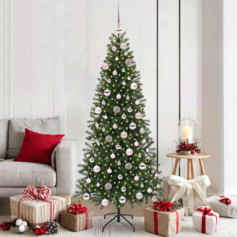 Chargez l'image dans la visionneuse de la galerie, Vidaxl kunstkerstboom met 300 led met standaard groen 180 cm pe en pvc
