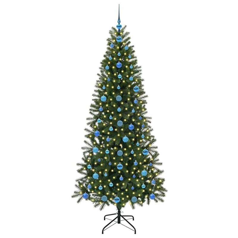 Afbeelding laden in galerijviewer, Vidaxl kunstkerstboom met 300 led met standaard groen 210 cm pe en pvc