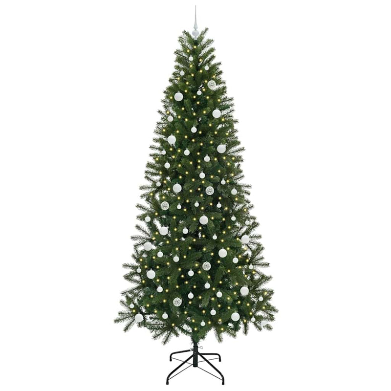 ギャラリービューアに画像をロードする, Vidaxl kunstkerstboom met 300 led met standaard groen 240 cm pe en pvc