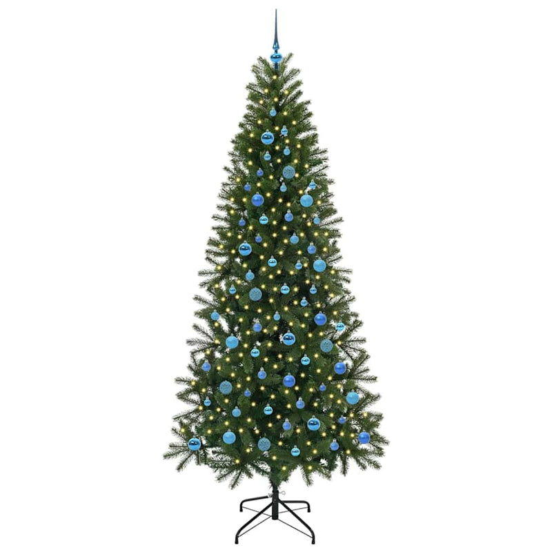 ギャラリービューアに画像をロードする, Vidaxl kunstkerstboom met 300 led met standaard groen 240 cm pe en pvc